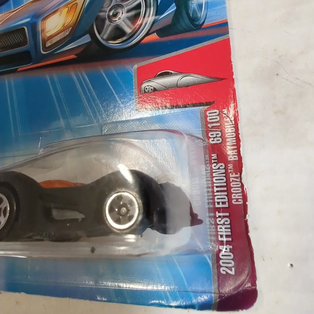 HOT WHEELS 2004 FIRST EDITIONS CROOZE BATMOBILE #69  BLACK FACTORY SEALED